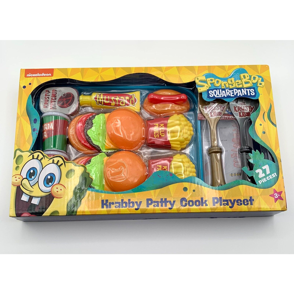 Nickelodeon SpongeBob Squarepants Krusty Krab Krabby Patty Pretend Cook Playset